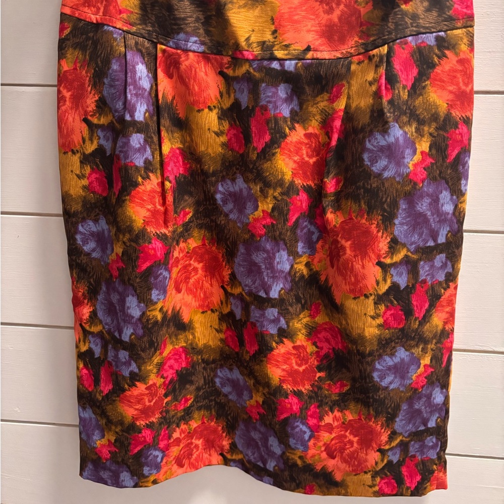 Liz Claiborne Multicolor Floral Skirt